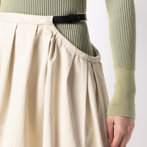 Tibi Pleated Aline Midi Skirt - Picture 4 of 5
